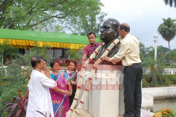 Birth anniversary of DR BR Ambedkar observed at Ujjayanta palace 